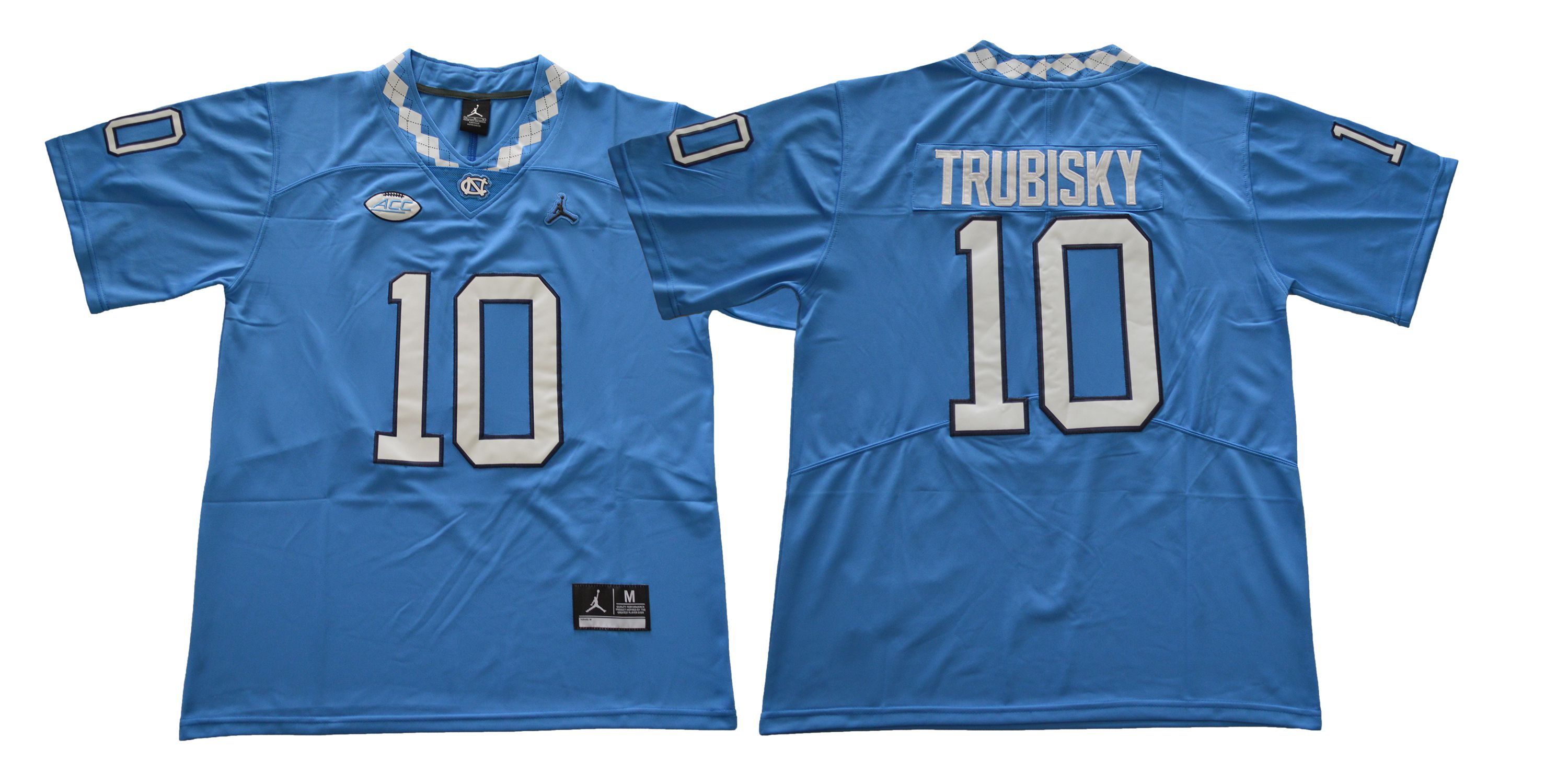 Men North Carolina Tar Heels #10 Trubisky Blue NCAA Jerseys->ncaa teams->NCAA Jersey